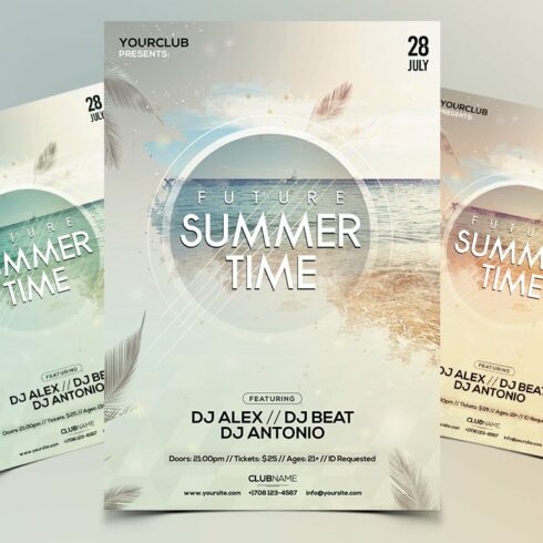 Future Summer - PSD Flyer Template cover image.