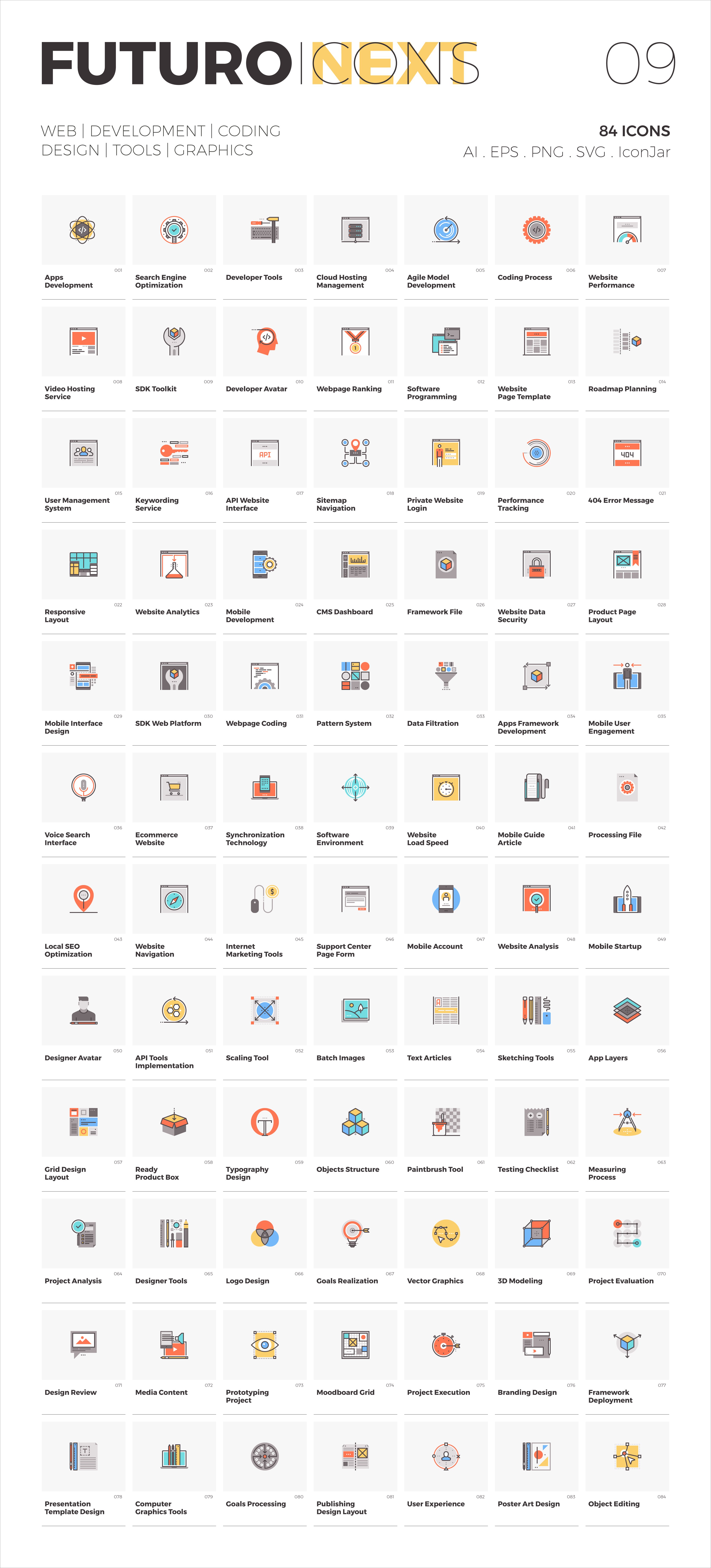 Futuro Next Icons / Web Pack preview image.