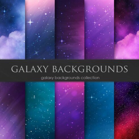 Galaxy, Sky, Space Backgrounds cover image.