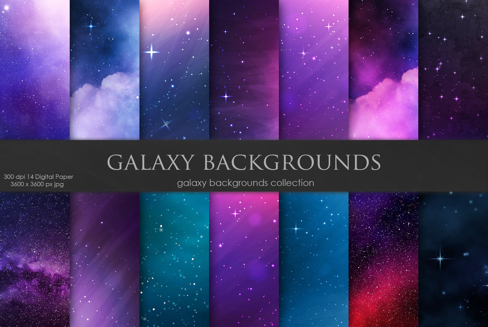 Galaxy, Sky, Space Backgrounds cover image.