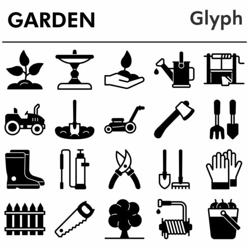 Set, garden icons set_1 cover image.