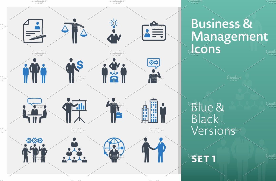 Business & Management Icons - Set 1 cover image.
