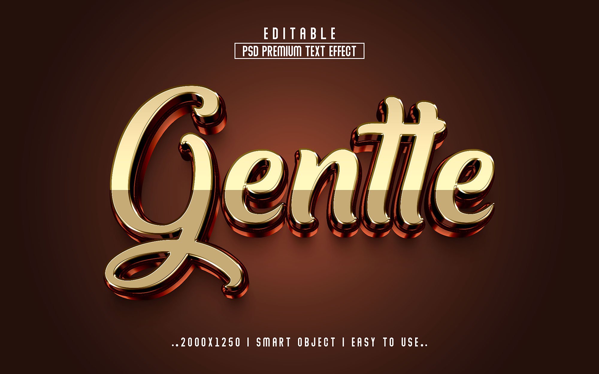 3d text effect that looks like the word genite.