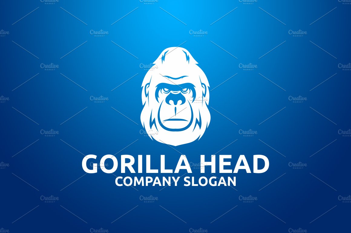 Gorilla Head Logo preview image.