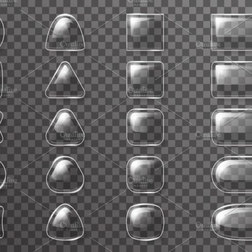 Glass ui app buttons cover image.