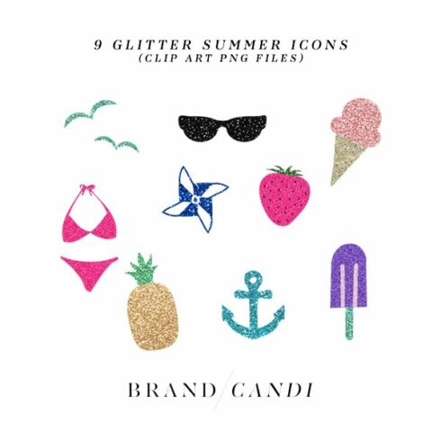 Glitter Summer Icons cover image.