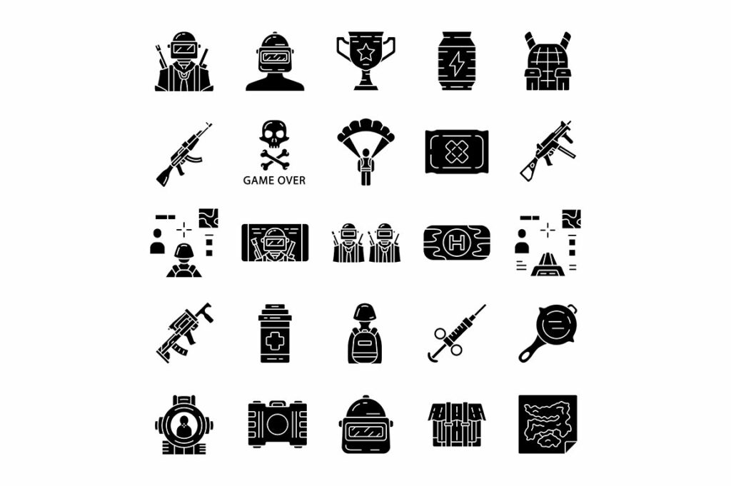 Online game inventory icons set – MasterBundles