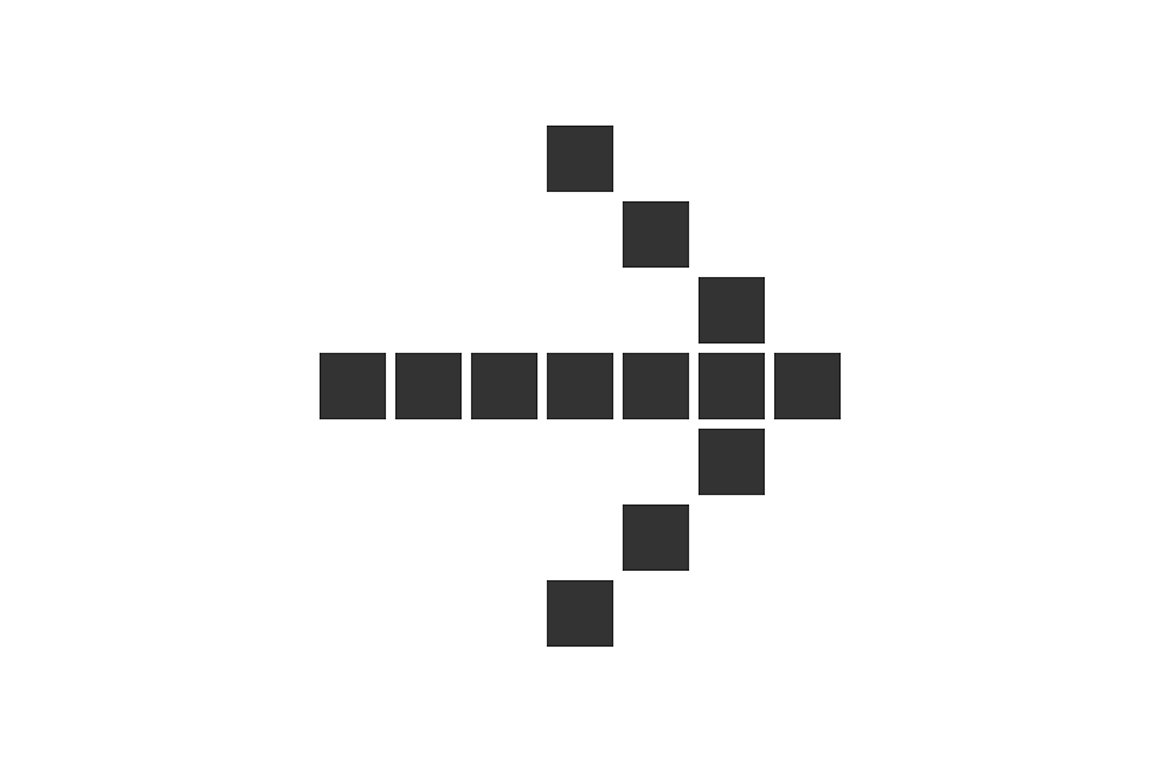 Pixel arrow glyph icon cover image.