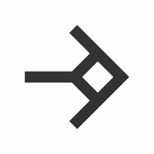 Shaped arrow glyph icon cover image.
