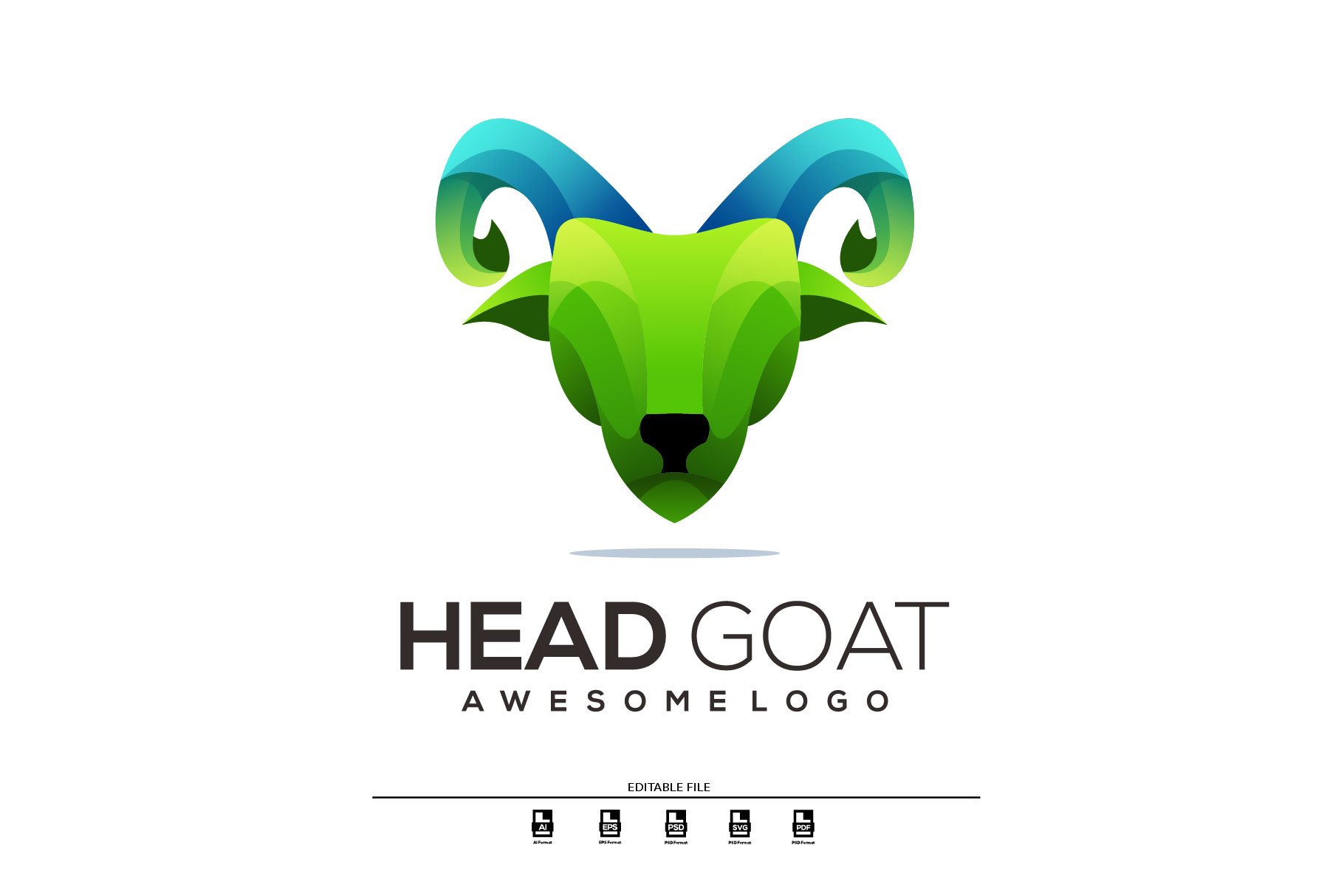 Goat gradient logo cover image.