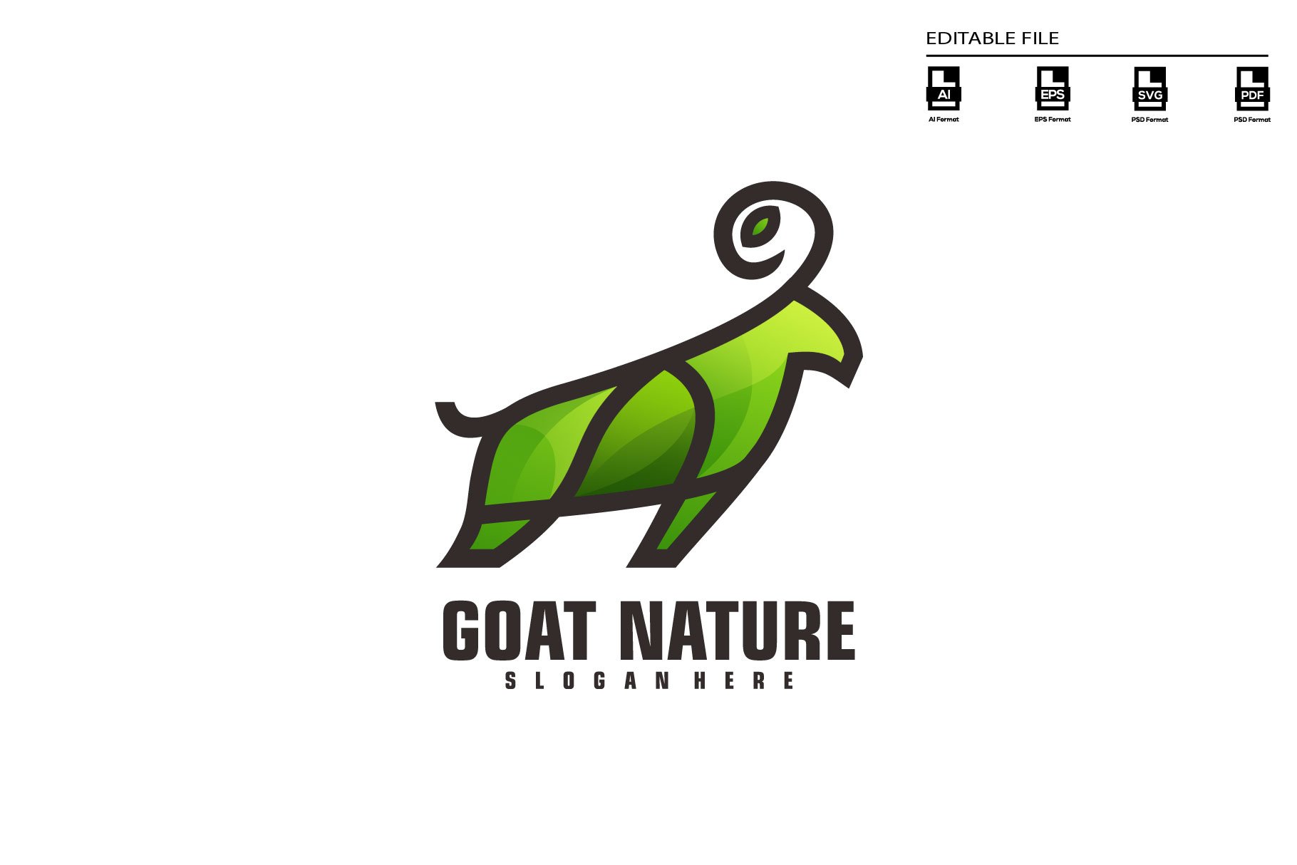 Goat nature logo cover image.