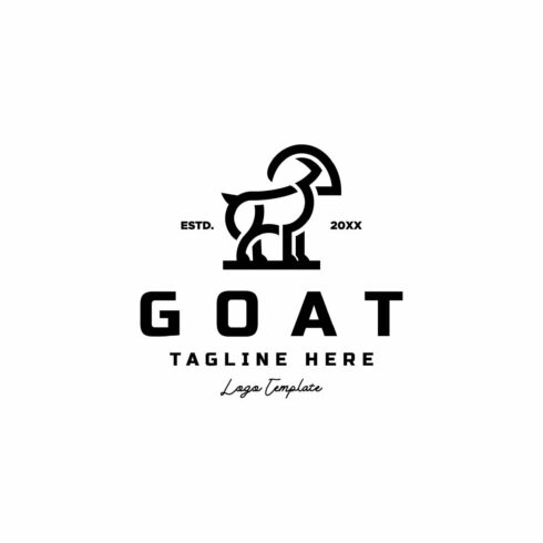 monoline goat logo cover image.