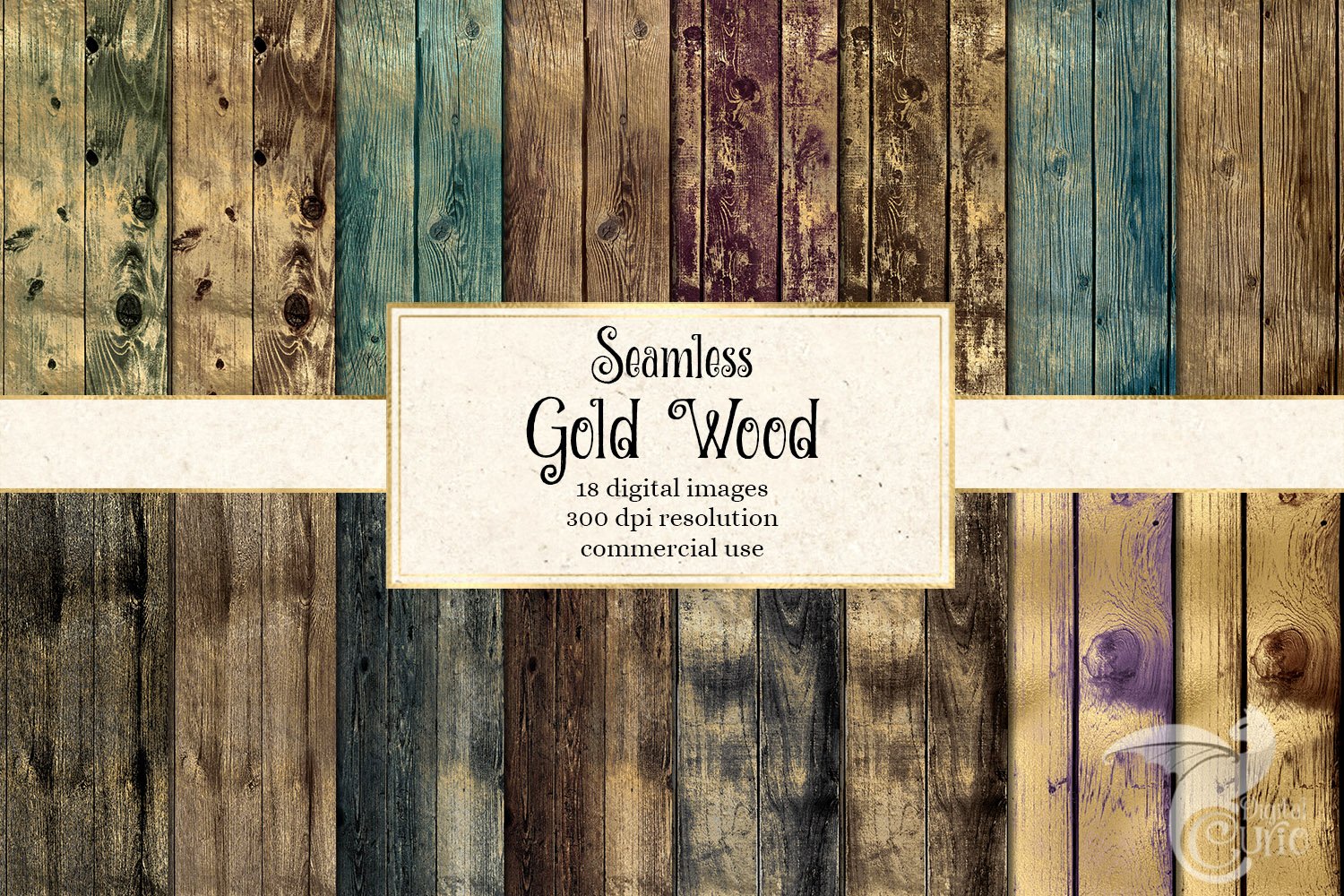 Seamless Gold Wood Textures cover image.