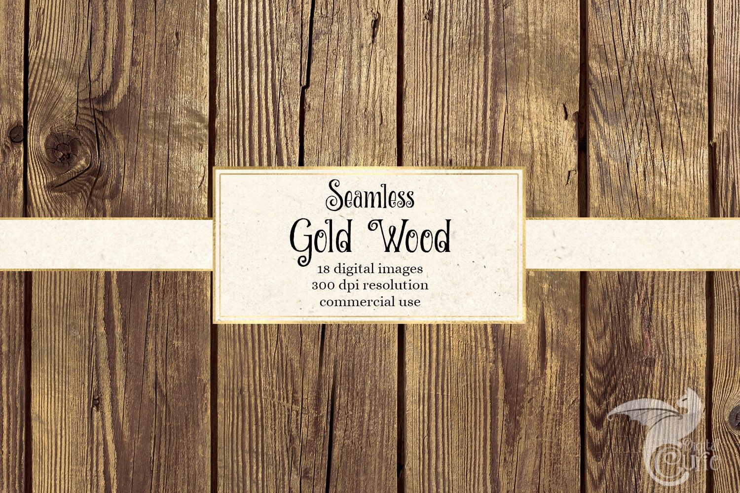 Seamless Gold Wood Textures preview image.