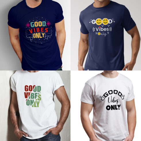 Good Vibes Only T-shirt Design cover image.