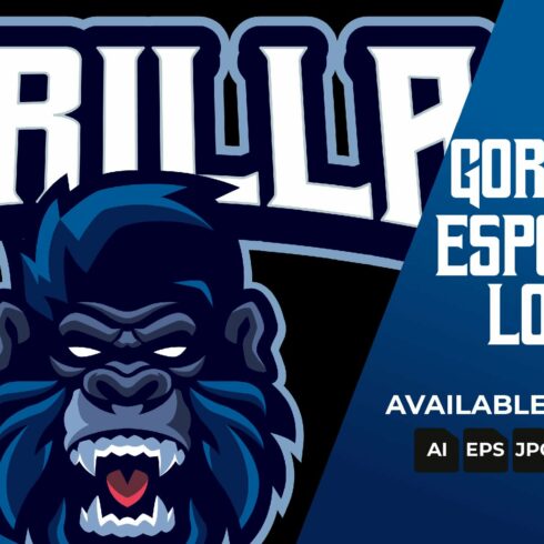 Gorilla Esports Logo Templates cover image.