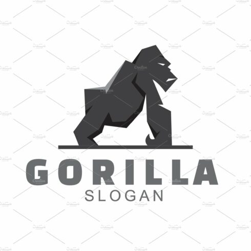 Gorilla logo design template cover image.