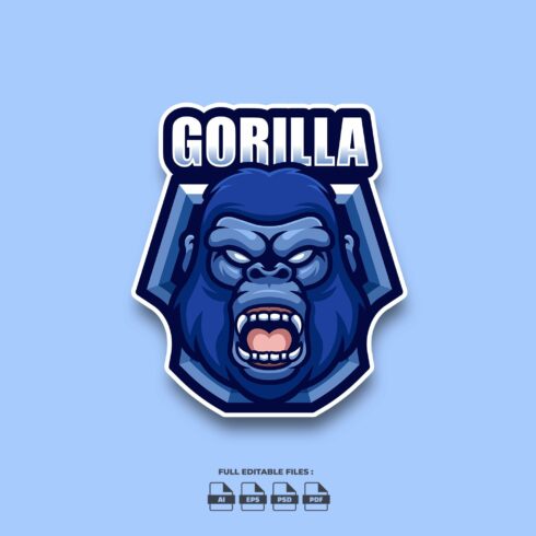 Gorilla Cartoon Logo cover image.