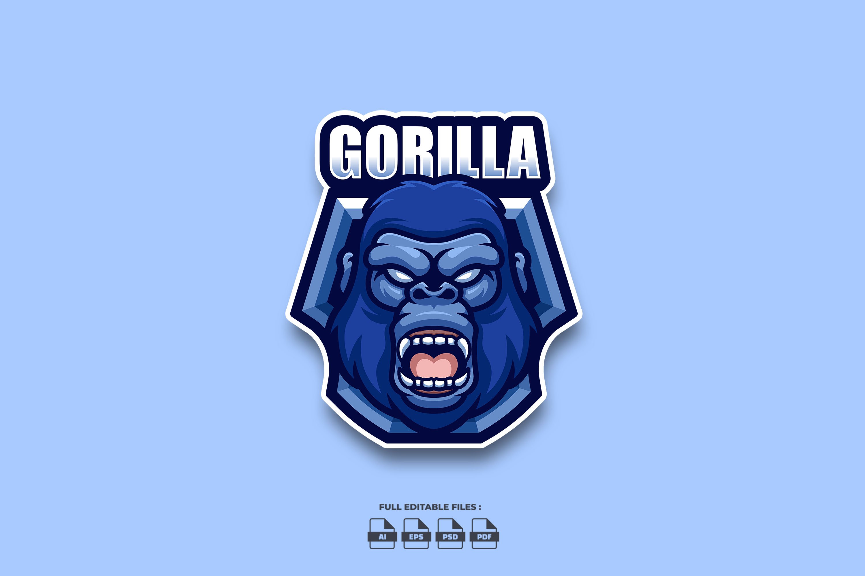 Gorilla Cartoon Logo cover image.