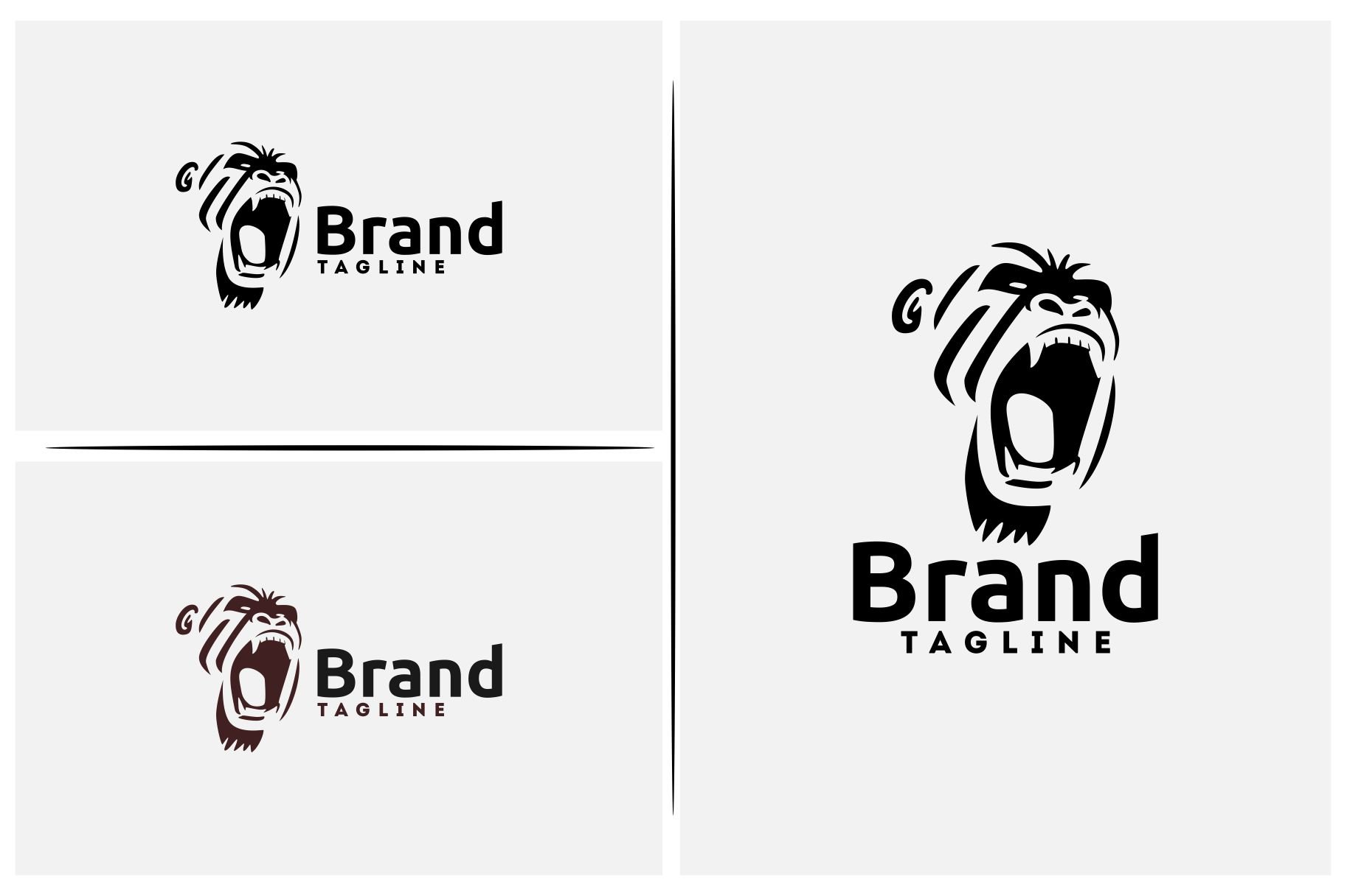 Gorilla Head Logo preview image.