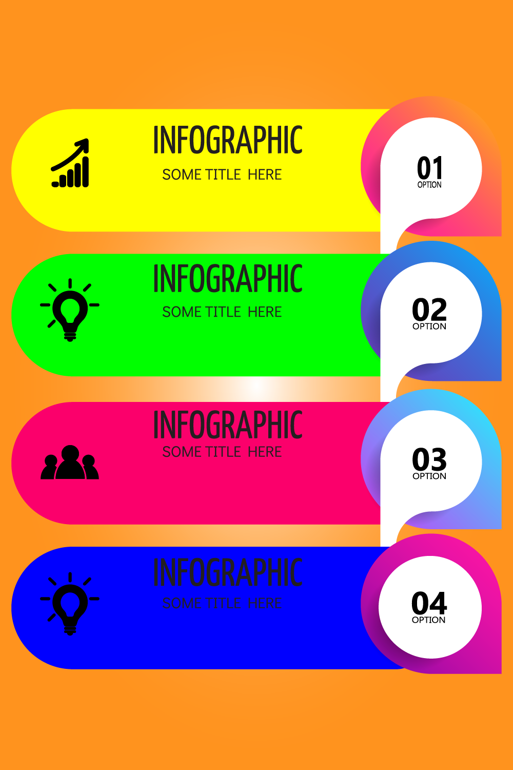 infographics design template pinterest preview image.