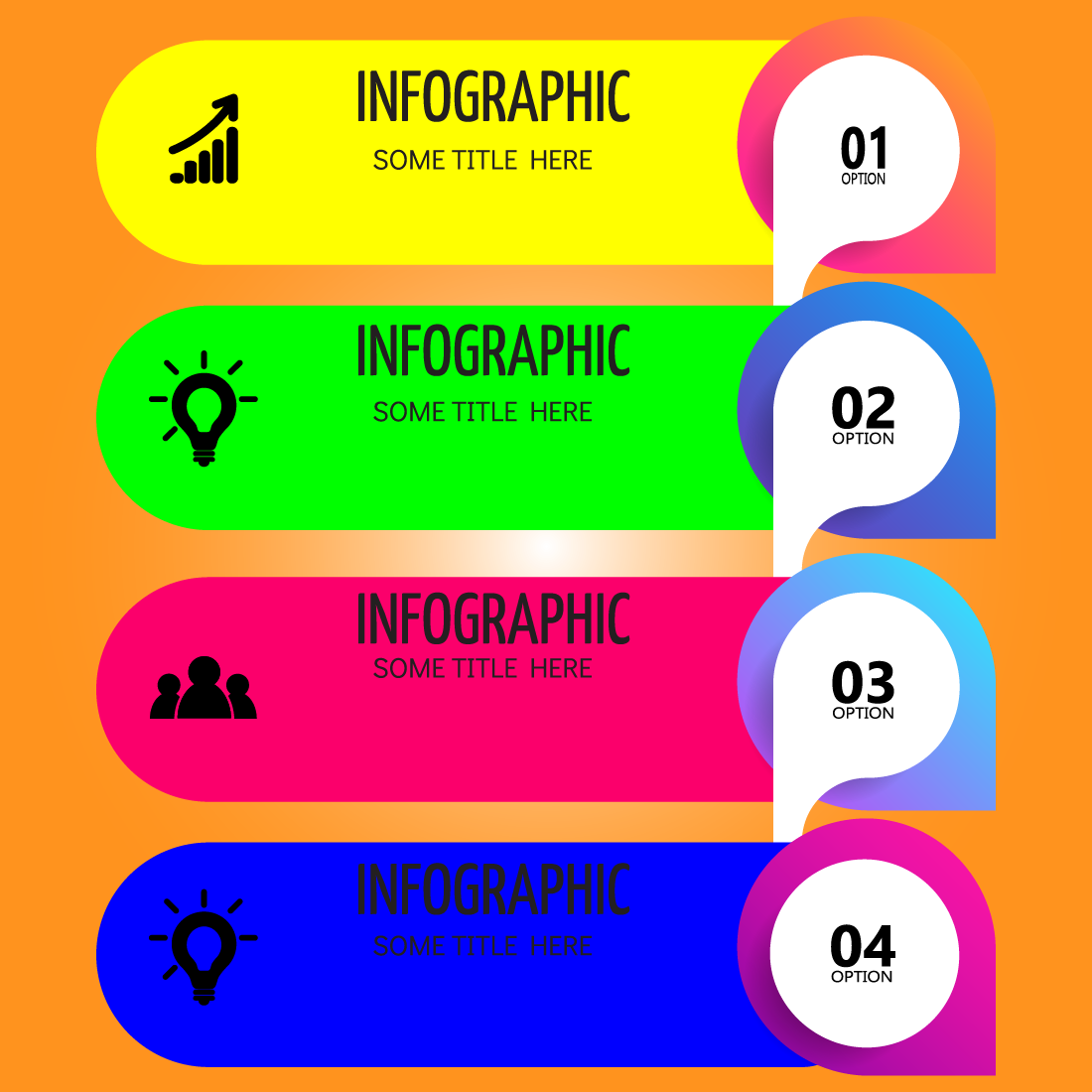 infographics design template cover image.