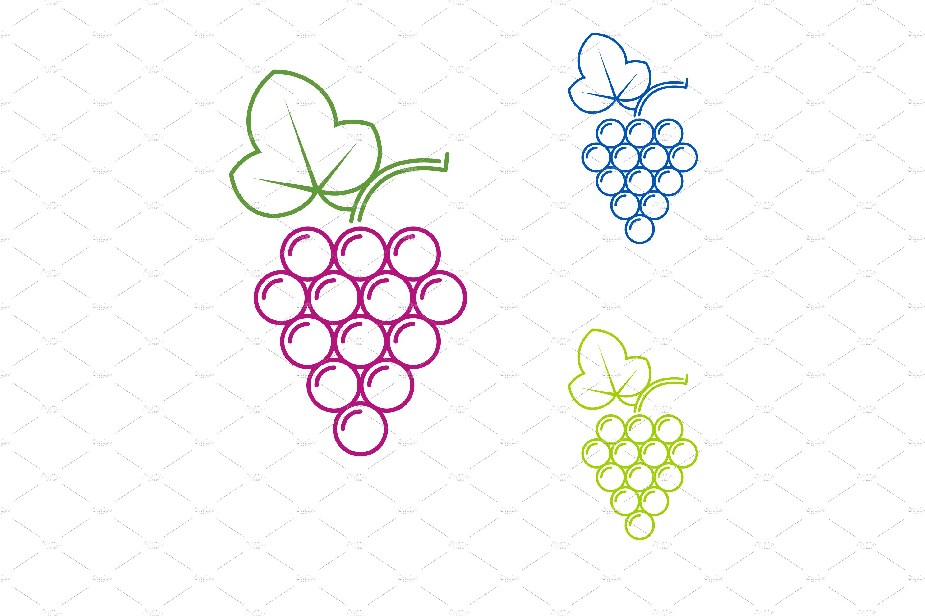 Grape sign. Logo wine production preview image.