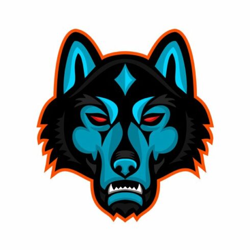Timber Wolf Head Sports Mascot cover image.