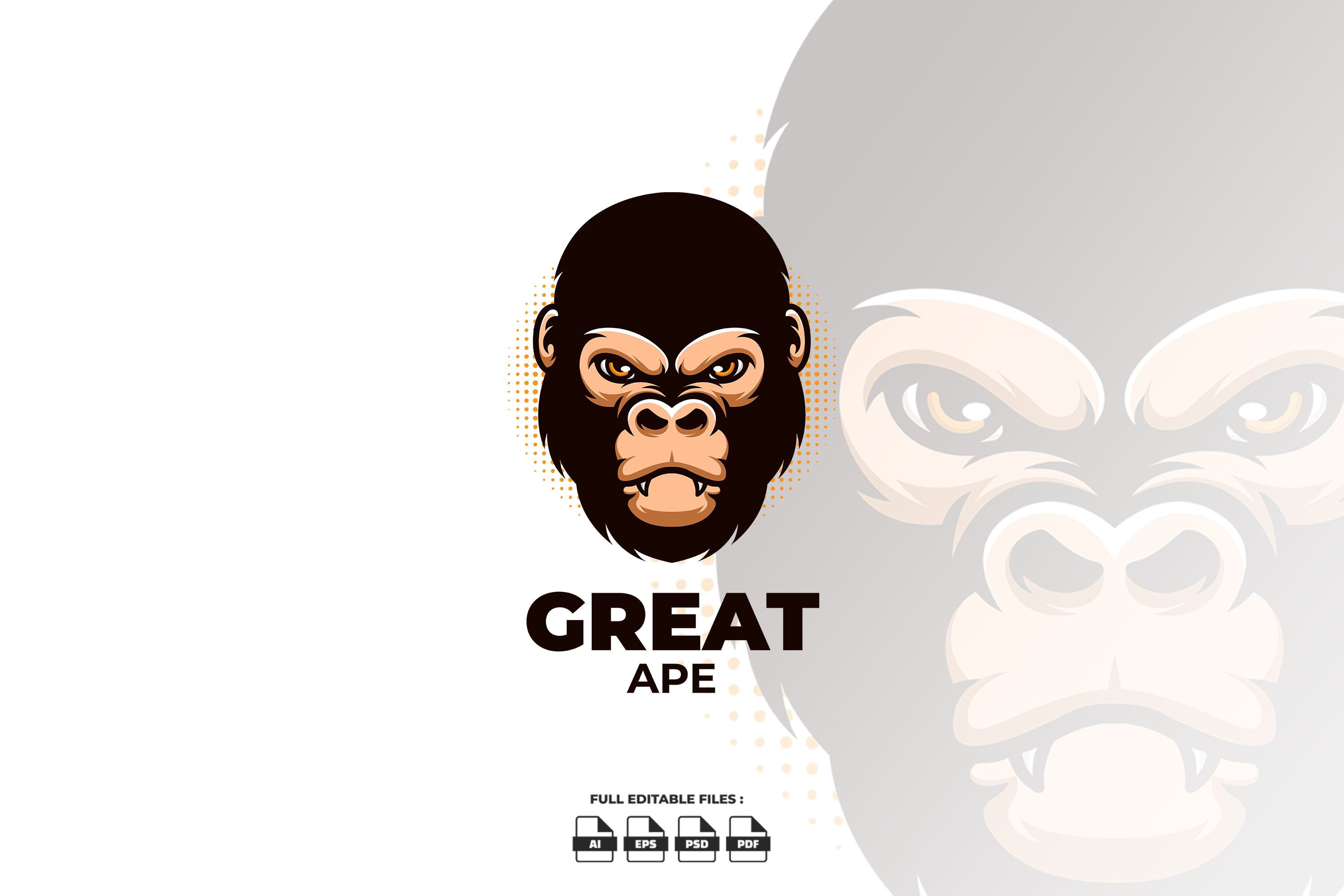 Great Ape Mascot Logo cover image.