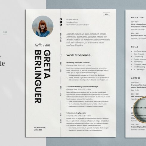 Resume Template Canva cover image.