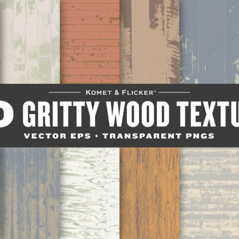 30 Gritty Wood Background Textures cover image.