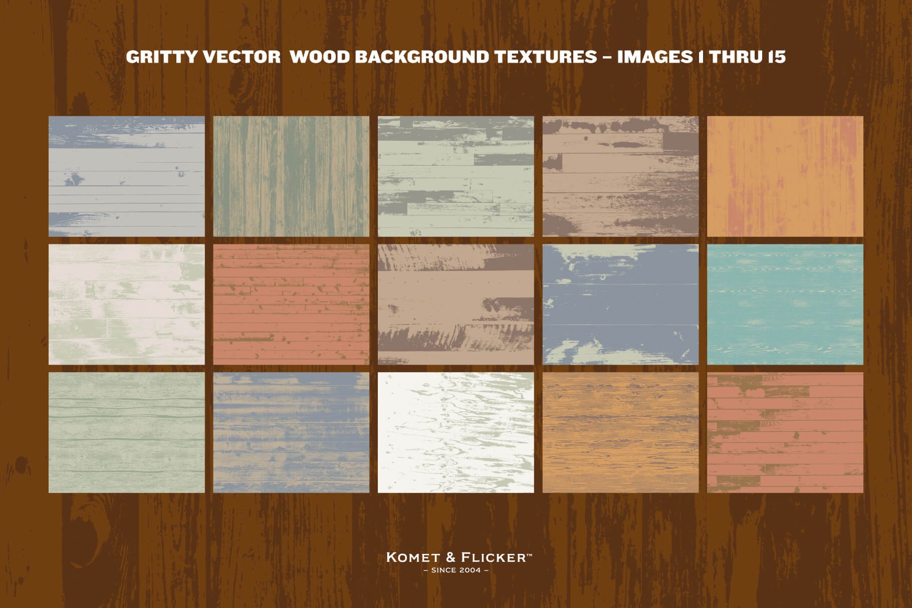 30 Gritty Wood Background Textures preview image.