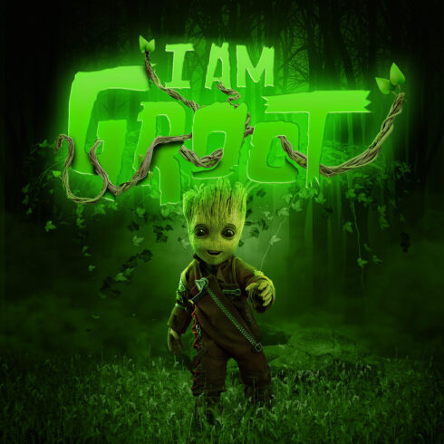 Groot photo manipulation cover image.