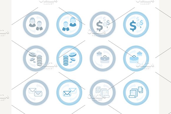Business and Management Icons Set preview image.