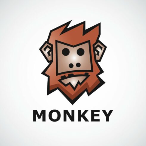 Hairy Monkey Logo Template cover image.