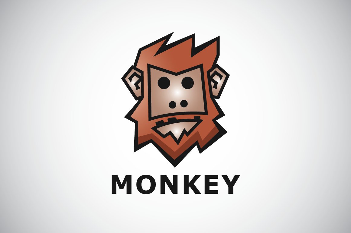 Hairy Monkey Logo Template cover image.