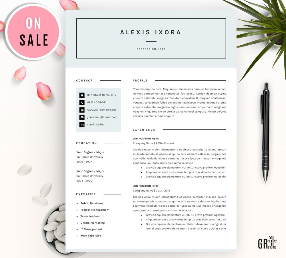 Resume / CV Template cover image.