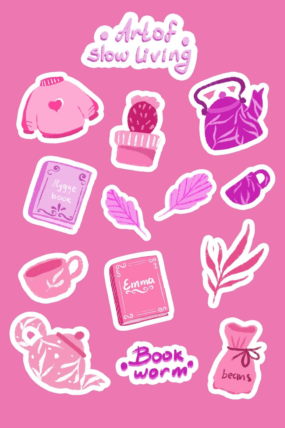 Printable Sticker Pack pinterest preview image.
