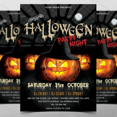 Halloween Party Flyer cover image.