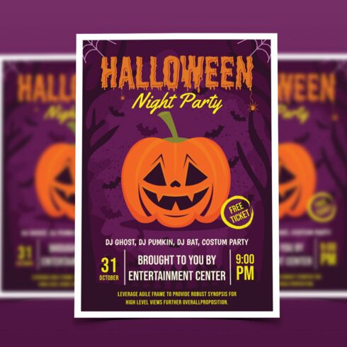 Halloween Flyer Template cover image.