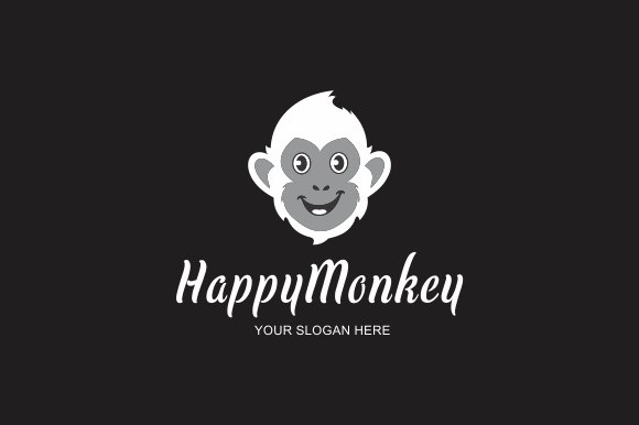 happy monkey logo preview 03 659