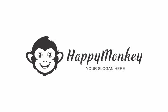 happy monkey logo preview 04 286