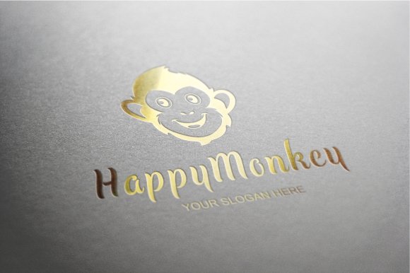 happy monkey logo preview 06 384