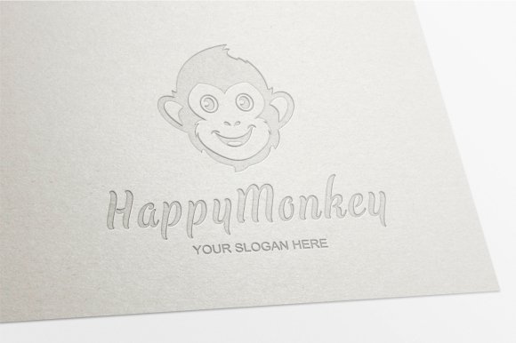 happy monkey logo preview 09 872