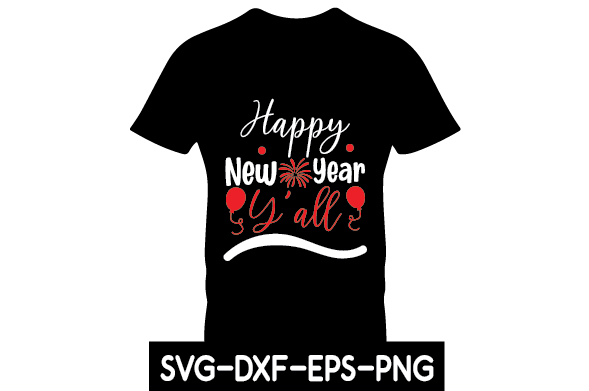 Happy new year svg dxf eps png.