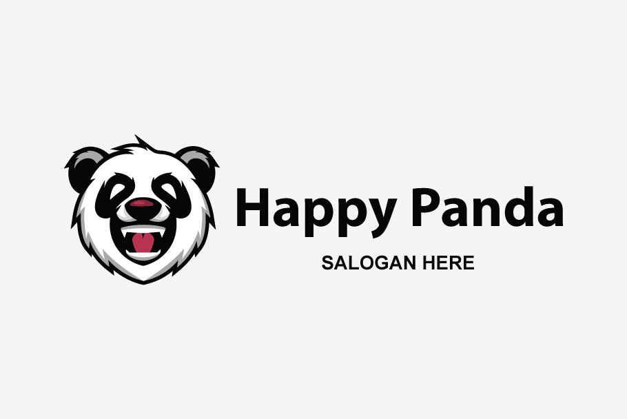 Happy Panda Logo preview image.