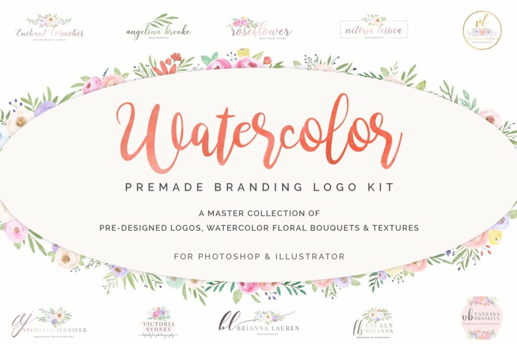 Feminine Premade Logo Gigabundle – MasterBundles