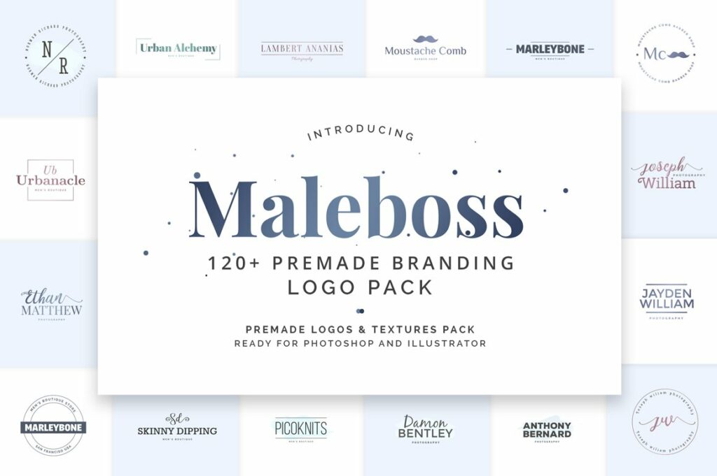 Feminine Premade Logo Gigabundle – MasterBundles