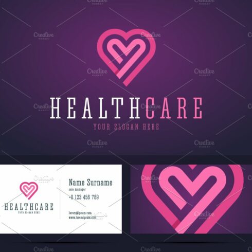 Health care logo cover image.