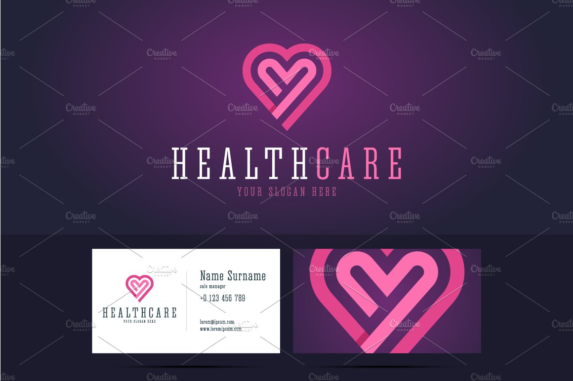 Health care logo cover image.
